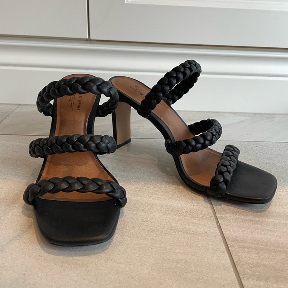 Braided Black Heels - Brand new condition! - Picture 4 of 5